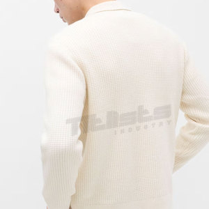 เสื้อคาร์ดิแกนผู้ชายลำลองสำหรับใส่ทุกวัน ดีไซน์ถักทันสมัยเพื่อความสบายในการสวมใส่แบบเลเยอร์ตามฤดูกาล - Product Image 4
