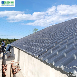 Tuile de toit en PVC ASA de style traditionnel japonais Matériaux de construction ondulés anti-corrosion et coupe-vent pour temples - Product Image 5