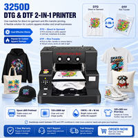 Impresora DTG DTF 3250D A3 L805 32x50cm, Máquina de Impresión de Camisetas, Plataforma de Vacío para Transferencia de Película PET en Prendas de Algodón