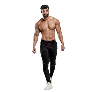 Pantalones Deportivos Casuales para Hombre, Cintura Elástica, de Secado Rápido, Tela de Poliéster/Algodón - Product Image 1