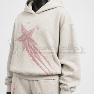 Conjunto Deportivo Personalizado para Mujer, Sudadera con Capucha y Pantalones Anchos con Estampado Gráfico, Dos Piezas, Ropa Deportiva Informal, Fabricante OEM - Product Image 6
