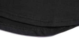 T-shirt blanc à manches courtes pour homme, col rond, coupe classique, séchage rapide, couleur unie, jersey tricoté, décontracté, longueur longue - Product Image 6