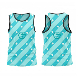 Custom Sublimation Printing Breathable <b>Running</b> <b>Singlet</b> for Men's Sleeveless Vest Sports Training Tank Tops - Product Image 1