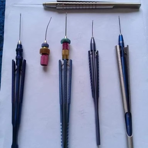 Pinzas para Capsulorrexis, Forma Angular, 12.5cm, Instrumento Quirúrgico Manual, Aleación de Titanio, Pinzas para Tejidos de Cirugía General, CE - Product Image 4