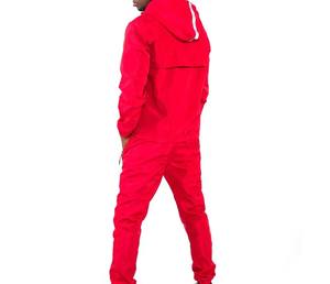 Ensemble de survêtement d'hiver sur mesure de haute qualité avec cordon de serrage, coupe-vent à manches longues, tenue de sport deux pièces, imperméable à l'avant - Product Image 3