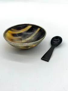 Vente en gros de cornes naturelles servant des aliments cuisine cornet de table salade bol de fruits pour organisateur d'ustensiles de cuisine au prix de gros - Product Image 5