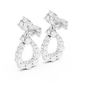 Boucles d'oreilles Golden Glow CVD LAB GROWN en or 18 carats Bijoux de mariée pour mariage et fête - Product Image 3