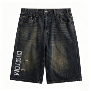 Shorts en jean robustes pour hommes, conçus pour un style de vie et une activité quotidienne - Product Image 6