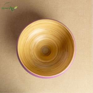 โคมไฟห้อยเพดานทำมือจากไม้ไผ่ทรงโมเดิร์นเรียบง่าย รุ่นออโรร่า พร้อมฝาครอบแสง - Product Image 4