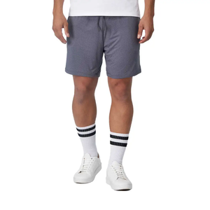 Customizable Men's Mesh Shorts Quick Dry Elastic Waist Summer Casual Solid Silk Screen Printing Wholesale Men Mesh Shorts - Product Image 2