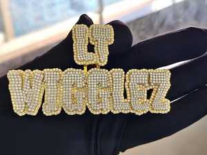 Colgante de Lujo Personalizado con Letra de Nombre en Moissanita Chapada en Oro de 18K, Amuleto de Plata 925 Estilo Hip Hop, Regalos - Product Image 6