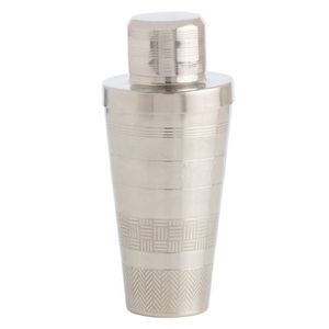 Shaker à cocktails en métal avec couvercle passoire à mailles fines et design pour mélanger les boissons sans déversement - Product Image 2