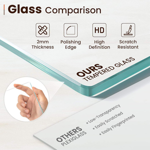 Creative Fashionable Wooden Photo Natural Teak Tempered Glass <b>Rounded</b> Corners Eco-Friendly for Desktop Wall-Mounted Display - Product Image 2