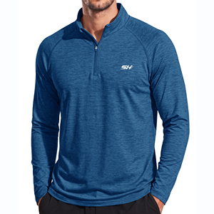 Sudadera con Cierre de Cremallera Simple para Hombre, Impresión Digital Personalizada, Transpirable, Básica, Mezcla de Algodón, Económica - Product Image 1