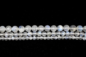 Piedra lunar arcoíris, redonda y lisa, de 4 mm a 10 mm, piedras preciosas naturales sueltas para la fabricación de joyería, piedra lunar, venta al por mayor, suministro a granel. - Product Image 2