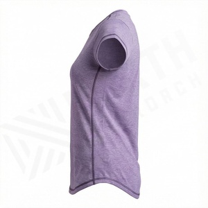 T-shirt pour femme à manches courtes sur mesure, prix d'usine en gros, taille adulte, qualité supérieure, couleur personnalisée, t-shirt en coton respirant - Product Image 3
