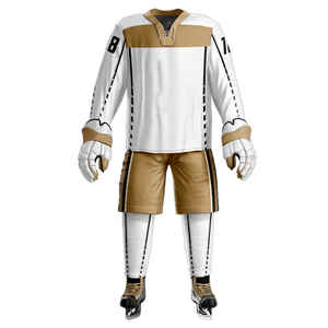 Uniforme de Hockey sobre Hielo de Primera Calidad, 100% Poliéster, para Adultos, Ropa de Entrenamiento, Color Sólido, Conjunto de Uniforme Deportivo para Equipo de Hockey sobre Hielo - Product Image 1