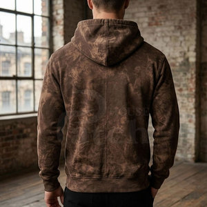 Sweat-shirts pour hommes de qualité supérieure, effet délavé, tissu doux, style streetwear élégant, parfaits pour les tenues décontractées et la mode de tous les jours. - Product Image 4