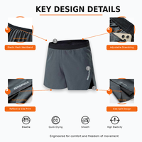 Oem Short en maille pour hommes, pour la course à pied, le basket-ball, le fitness et le jogging, vêtements de sport personnalisés, avec logo, grande taille