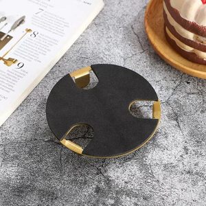Round Coaster for <b>Table</b> Stylish Drink Coasters for Home Office - Product Image 6