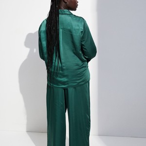 Culottes sexy respirantes sans couture à taille mi-haute pour femmes avec logo personnalisé, pyjamas à manches longues en coton 100% avec nœud décoratif - Product Image 3
