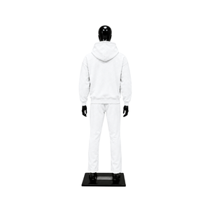 Conjunto Deportivo Premium Blanco Oversize para Hombre: Sudadera con Capucha y Pantalones Jogger, Ropa Casual Urbana al por Mayor - Product Image 2
