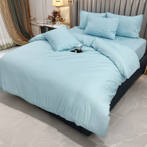 Bán Hàng Nóng Chất Lượng Cao 100% Lụa Thái Dâu Bộ Đồ Giường Bộ 4Pcs <span class=keywords><strong>Lyocell</strong></span> Cho Tencel Thương Hiệu Tấm Lụa In Và Nóng Rửa - Product Image 3