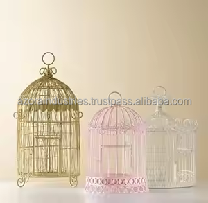 Cage à oiseaux antique en fer Article artisanal au prix de gros avec la meilleure qualité Article très bas de gamme - Product Image 4