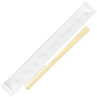 Kyushu Paper Co. Ltd. White Plain 21cm <b>Disposable</b> <b>Chopsticks</b> Individually Wrapped Afforestation Genroku Toothpicks Hygienic - Product Image 1
