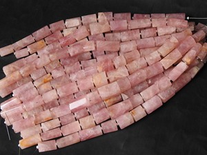 Perles en quartz rose facettées en forme de tube 12x10mm 22x10mm, pierre rose naturelle, brin de 8 pouces, pierres précieuses en vrac, fournitures pour la fabrication de bijoux DIY - Product Image 2