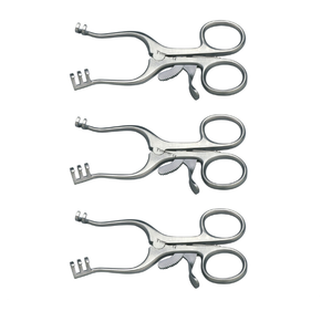 3 Pcs Baby Weitlaner S/R Retractor 11.5cm, 2x3 blunt prongs Micro, Neuro & Plastic surgery German Steel Surgical <b>Instruments</b> CE - Product Image 1