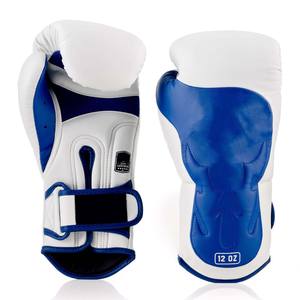 Gants de boxe d'entraînement en cuir PU, taille personnalisée 10oz 12oz 14oz, poignées respirantes antidérapantes, sangle de poignet réglable - Product Image 6