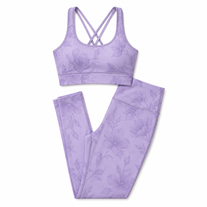 Conjunto de yoga personalizado OEM para mujer, ropa deportiva sin costuras, de alta elasticidad, con sujetador deportivo y leggings transpirables. - Product Image 1