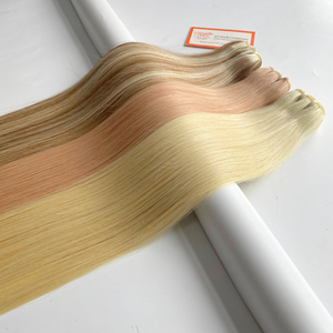 Vente en gros d'extensions de cheveux humains vierges vietnamiens Remy double purs 100% g Machine droite Double trame 100g différentes couleurs - Product Image 3