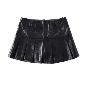 Genuine Leather Corduroy Vintage Winter Women's Anti-static Breathable Plus Size Midi Skirt High Quality - Product Image 4