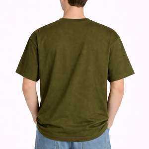 T-shirt graphique de haute qualité, tissu épais, effet vieilli vintage, 230 g/m², 100 % coton, respirant, coupe ample pour homme - Product Image 2