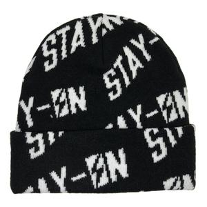 Personalized High Quality Acrylic Unisex Black Colorful Warm <b>Winter</b> <b>cap</b> Custom Print Jacquard Design Knitted Acrylic Beanie - Product Image 1