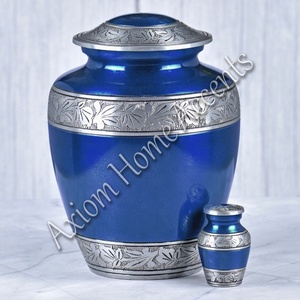 Sophisticated Aluminum Cremation Urn With Unique Artistic Design <b>Memorial</b> Keepsake by Axiom Home Accents - Product Image 5