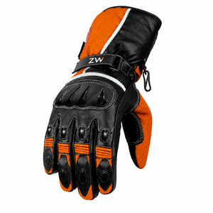 Guantes de Motocicleta con Logotipo Personalizado de Nuevo Diseño para Hombre, Guantes de Motocicleta Retro Baratos para Verano, de Cuero Genuino Resistentes a Impactos - Product Image 1