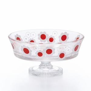 Vaso de postre retro Aderia con base, tipo superficial y profundo, hecho en Japón, estilo retro Showa, vaso con base, vajilla Kawaii linda - Product Image 3