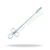 Pistolet à boulettes de 15 pouces en acier inoxydable, tête métallique, instrument vétérinaire, résistant à la rouille, réutilisable pour veaux et bétail