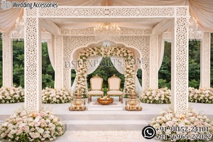 Paneles Decorativos Vibrantes para Escenarios Nocturnos con Diseño Mehndi, Paneles Decorativos Premium Cortados con Láser, Paneles Decorativos Jali, Calidad de Exportación USA - Product Image 2
