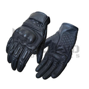 Gants de moto en cuir véritable, unisexes, à doigts entiers, avec coque de protection rigide, résistants à l'usure, pour la conduite et les loisirs, universels - Product Image 2