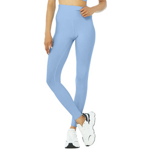 Leggings de yoga pour femmes, design personnalisé, spandex/polyester, extensibles dans quatre directions, antibactériens, avec cordon de serrage, pour l'entraînement - Product Image 4