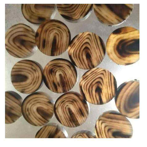 Boutons en corne de buffle personnalisés en gros d'usine avec décorations à sequins style tige pour costumes, pantalons et artisanat naturel - Product Image 1