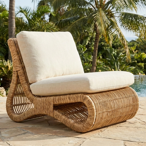 Chaise de salle à manger minimaliste en rotin, légère, durable, confortable et écologique pour l'extérieur, idéale pour chambre, ferme, parc, villa, hôtel - Product Image 4