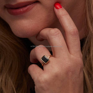 Bijoux fins en or rose 14 carats pour femmes empilables VVS clarté bague de fiançailles en diamant naturel matériau 18 carats IGI Vintage pour les fêtes - Product Image 3