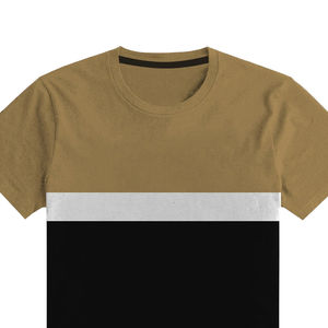 T-shirts de luxe personnalisés pour hommes 100 % coton biologique, haute qualité, anti-plis, streetwear à manches courtes, imprimé uni - Product Image 6
