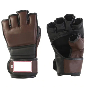 Premium Quality <b>Men</b> MMA Gloves Leather Laced Non-Slip Waterproof Breathable Lightweight Custom Logo Solid Colors Adult Sports - Product Image 1