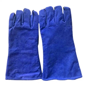 Gants de soudage de qualité supérieure certifiés CE, résistants à la chaleur et à l'abrasion, 11 oz, épais, avec manchette de sécurité pour la lutte contre les incendies et l'utilisation industrielle - Product Image 2